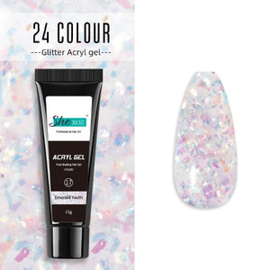 Glittery Builder UV Gel For Quick Extension 17 - Emerald Youth