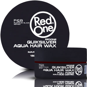 RED ONE Aqua Hair Gel Wax Full Force Maximum Control 150ML - QUICK SILVER