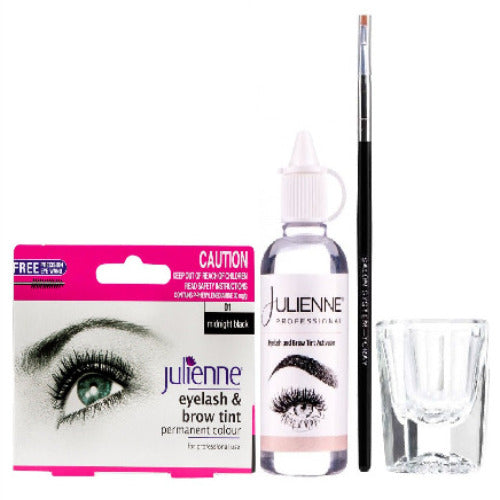 Julienne Professional Tinting Eyelash & Eyebrow Dye Tint Lash Kit BLACK
