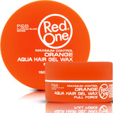 RED ONE Aqua Hair Gel Wax Full Force Maximum Control 150ML - ORANGE