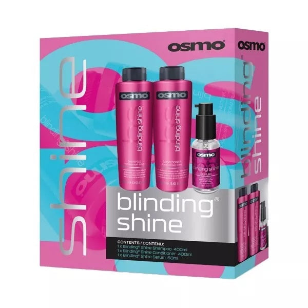 OSMO Shine Blinding Shine Gift Pack Shampoo Conditioner & Hair Serum