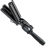 BaByliss Pro Porcelain Triple Barrel Waver Tong - Black