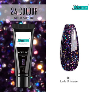 Glittery Builder UV Gel For Quick Extension 01 - Lade Universe