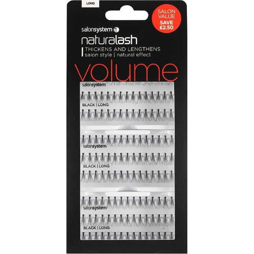LONG Individual Eyelashes Black 3 for 2 by Salon System