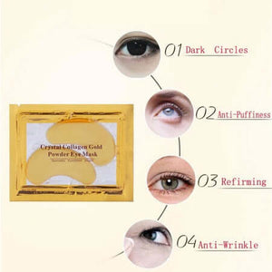 24K Under Eye Treatment Patches, Natural Gel Eye Masks - 15 PAIR