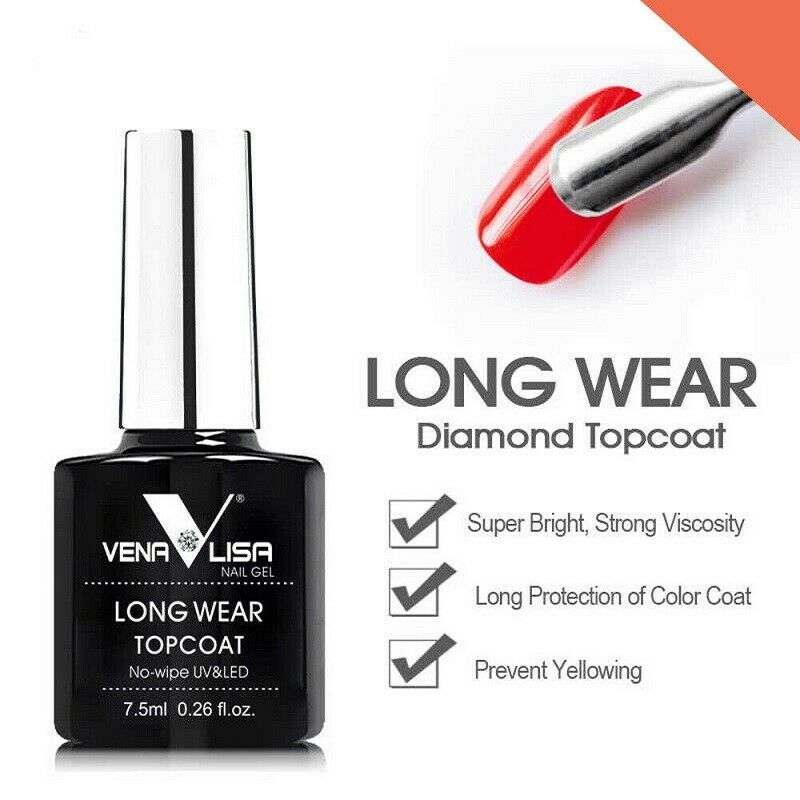 VENALISA Long Wear top coat for UV LED Nail Gel Polish Soak Off